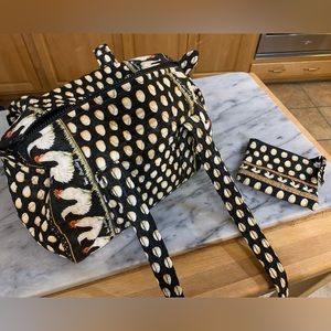 Vera Bradley Chanticleer Handbag & Zipper Coin purse